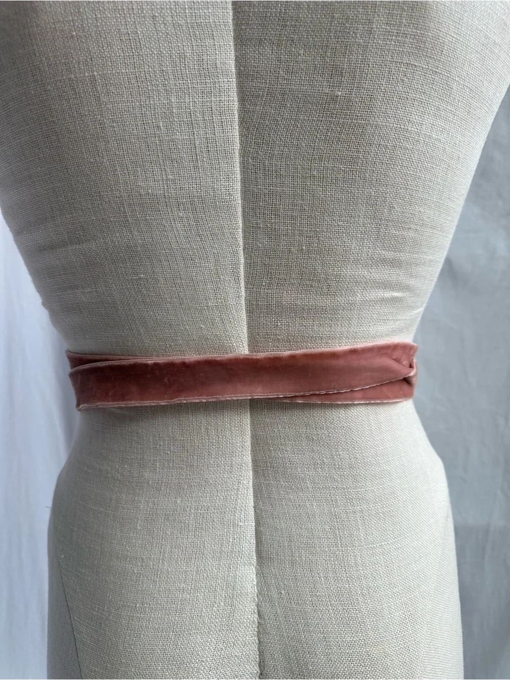 LoveShackFancy Hoffman Rivia Rose Velvet Cotton Belt O/S